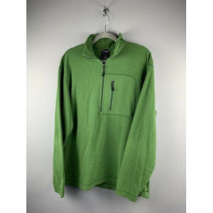 Narragansett Traders Men Pullover Fleece Jacket Sweatshirt Top Size Large Green
